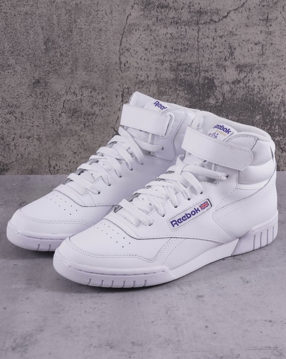 Reebok – Ex-o-fit Hi – Weiße Turnschuhe