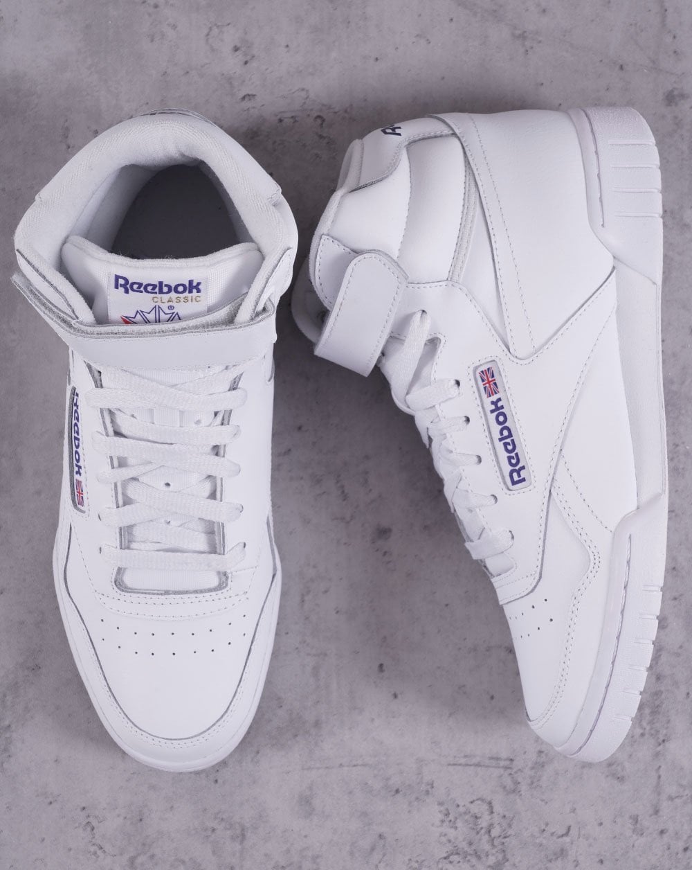 Reebok – Ex-o-fit Hi – Weiße Turnschuhe
