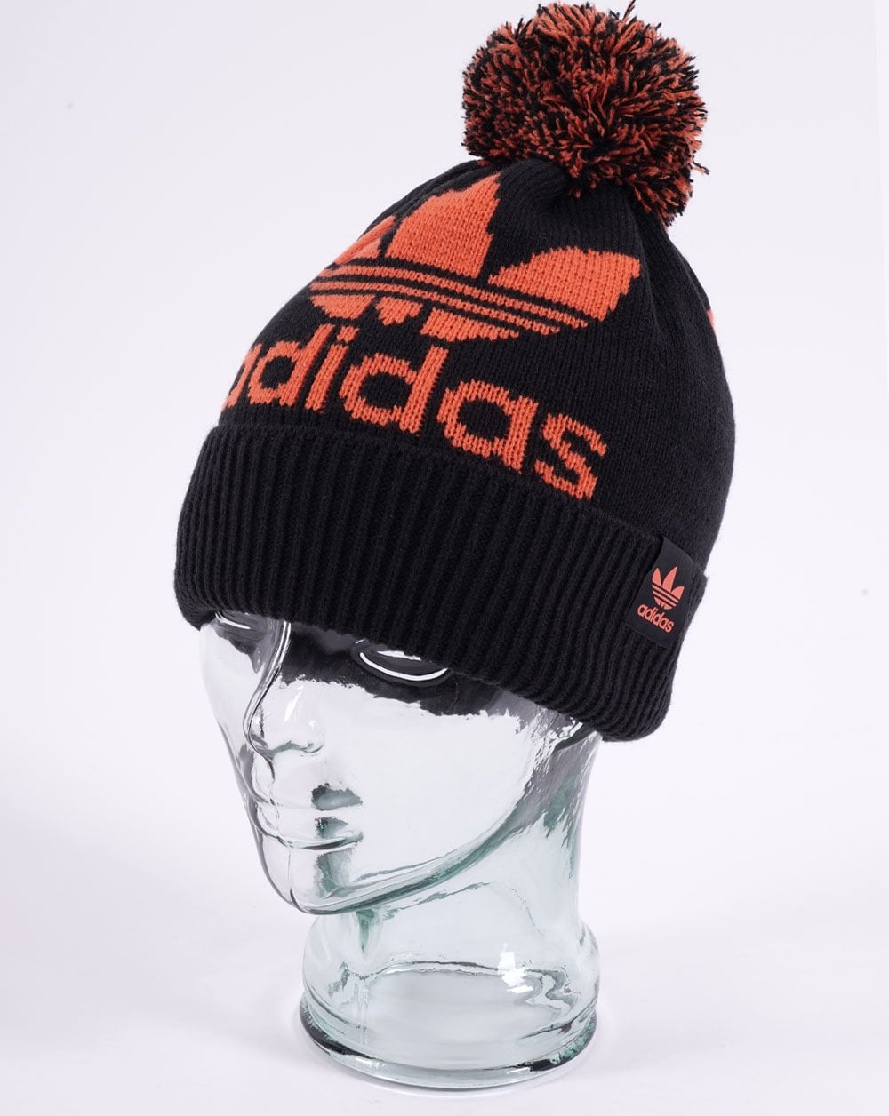 Adidas Originals Bommelmütze Schwarz/Orange