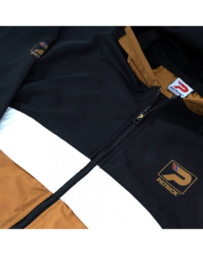 Patrick Klassische Regenjacke Schwarz/Gold