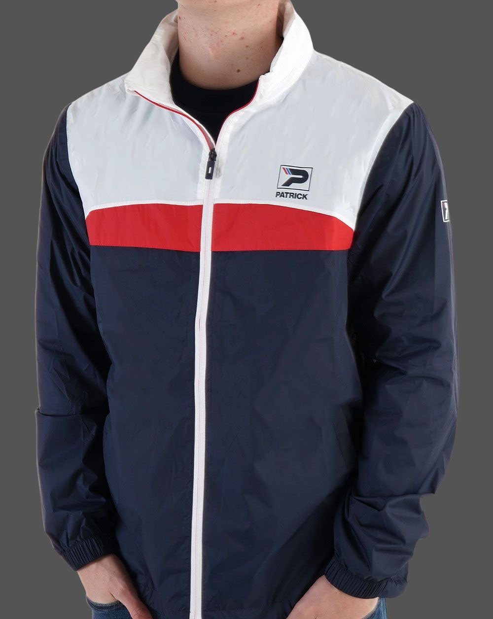 Patrick Cagoule Marineblau Weiß Rot