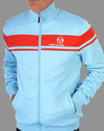 Sergio Tacchini Masters Trainingsjacke Himmelblau/Orange