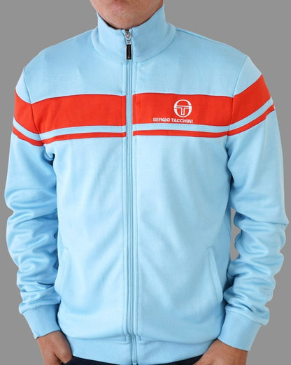 Sergio Tacchini Masters Trainingsjacke Himmelblau/Orange
