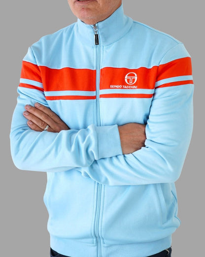 Sergio Tacchini Masters Trainingsjacke Himmelblau/Orange