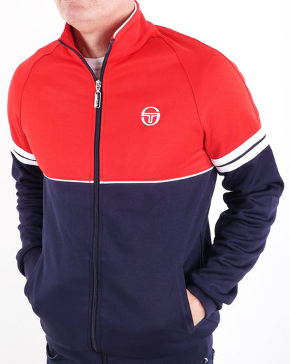 Sergio Tacchini Orion Trainingsjacke Rot/Marineblau
