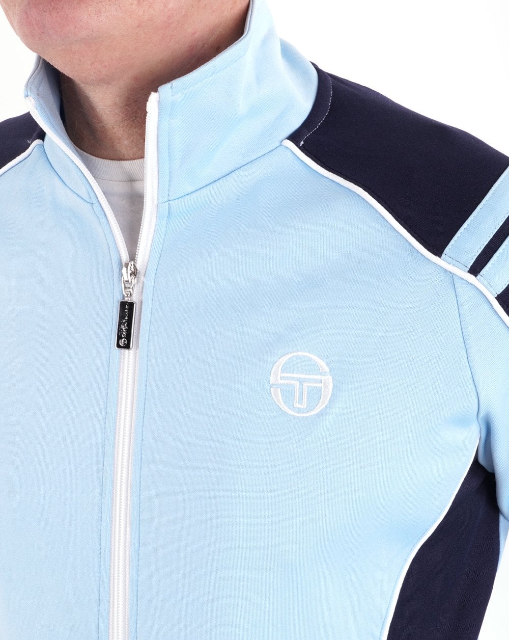 Sergio Tacchini Iceberg Trainingsjacke Himmelblau/Marineblau/Weiß