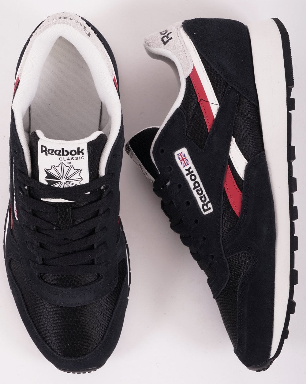 Reebok Classic Sneakers Schwarz/Kreide/Rot