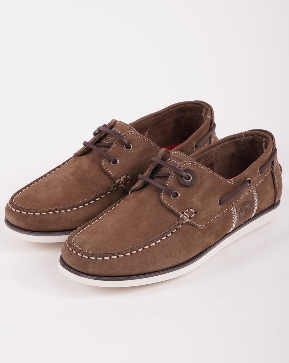 Barbour Wake Wildlederschuhe Rotbraun