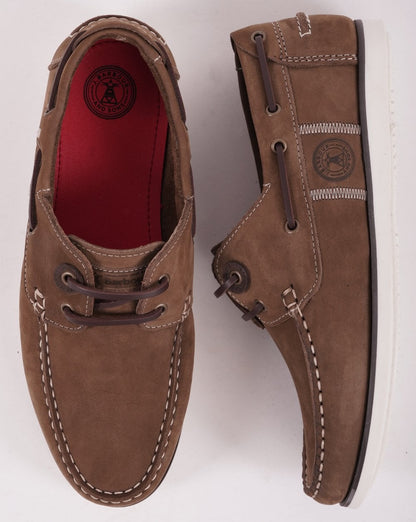 Barbour Wake Wildlederschuhe Rotbraun