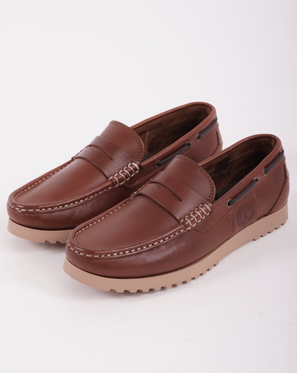 Barbour Fairway Schuh Cognac