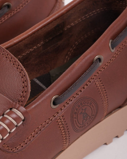 Barbour Fairway Schuh Cognac