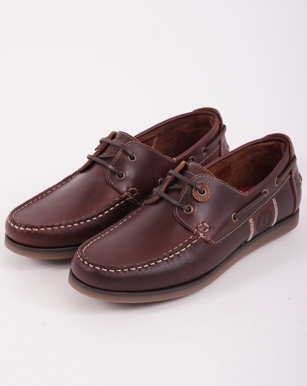 Barbour Wake Lederschuhe Mahagoni