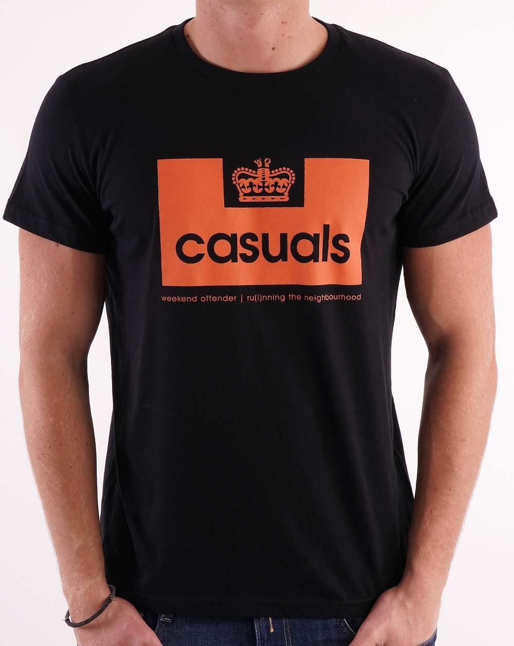 Weekend Offender Casuals T-Shirt Schwarz/Orange