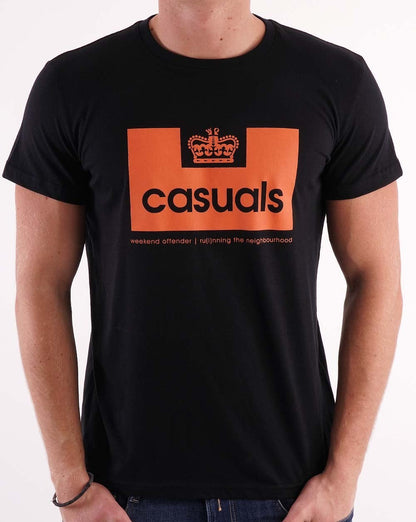 Weekend Offender Casuals T-Shirt Schwarz/Orange