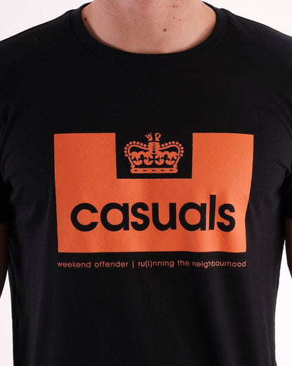 Weekend Offender Casuals T-Shirt Schwarz/Orange