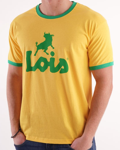 Lois Ringer Logo T-Shirt Gelb/Grün