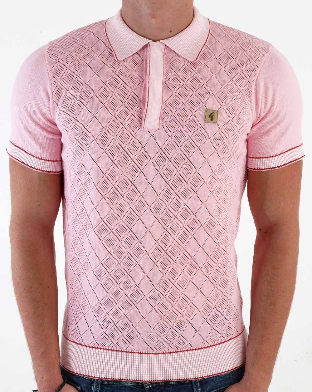 Gabicci Vintage Dafoe Strickpolo Rosa