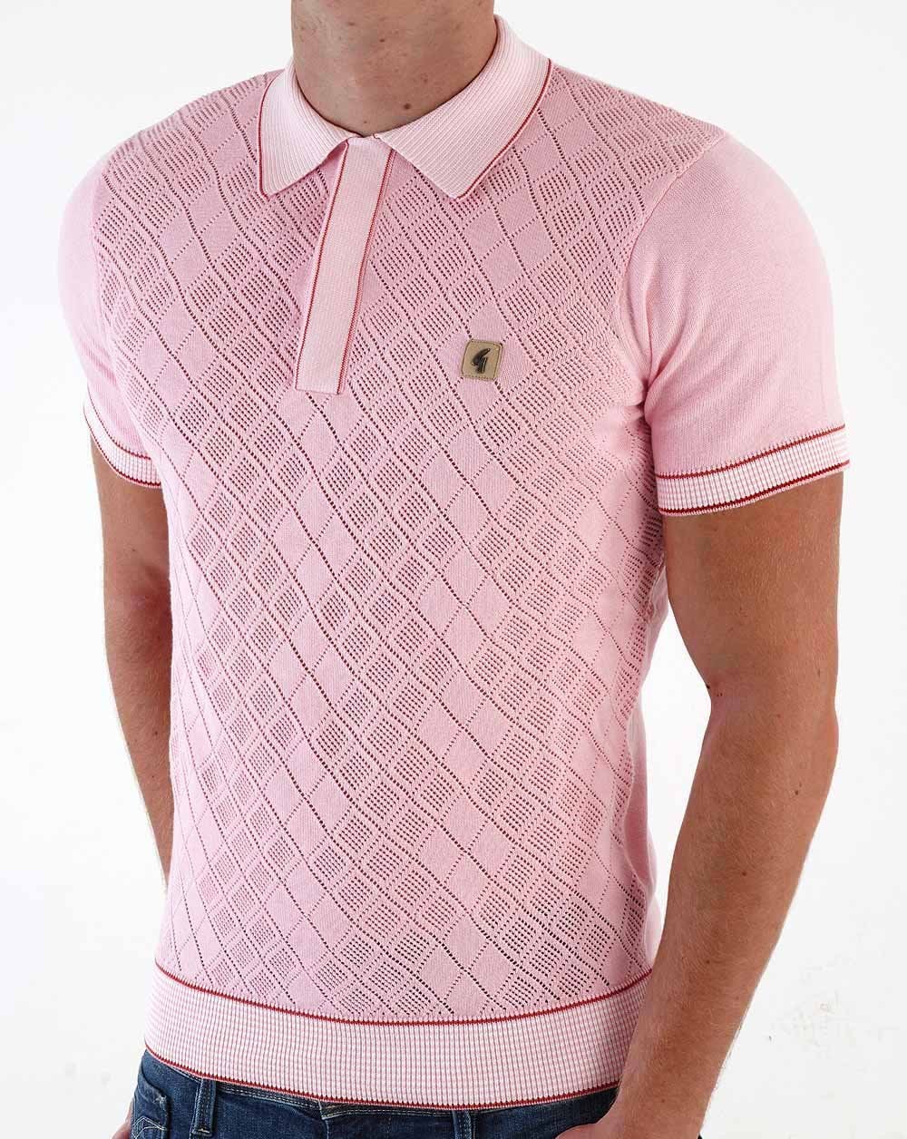 Gabicci Vintage Dafoe Strickpolo Rosa