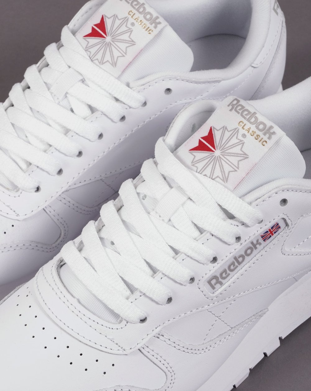 Reebok Classic Leather Trainers White/White