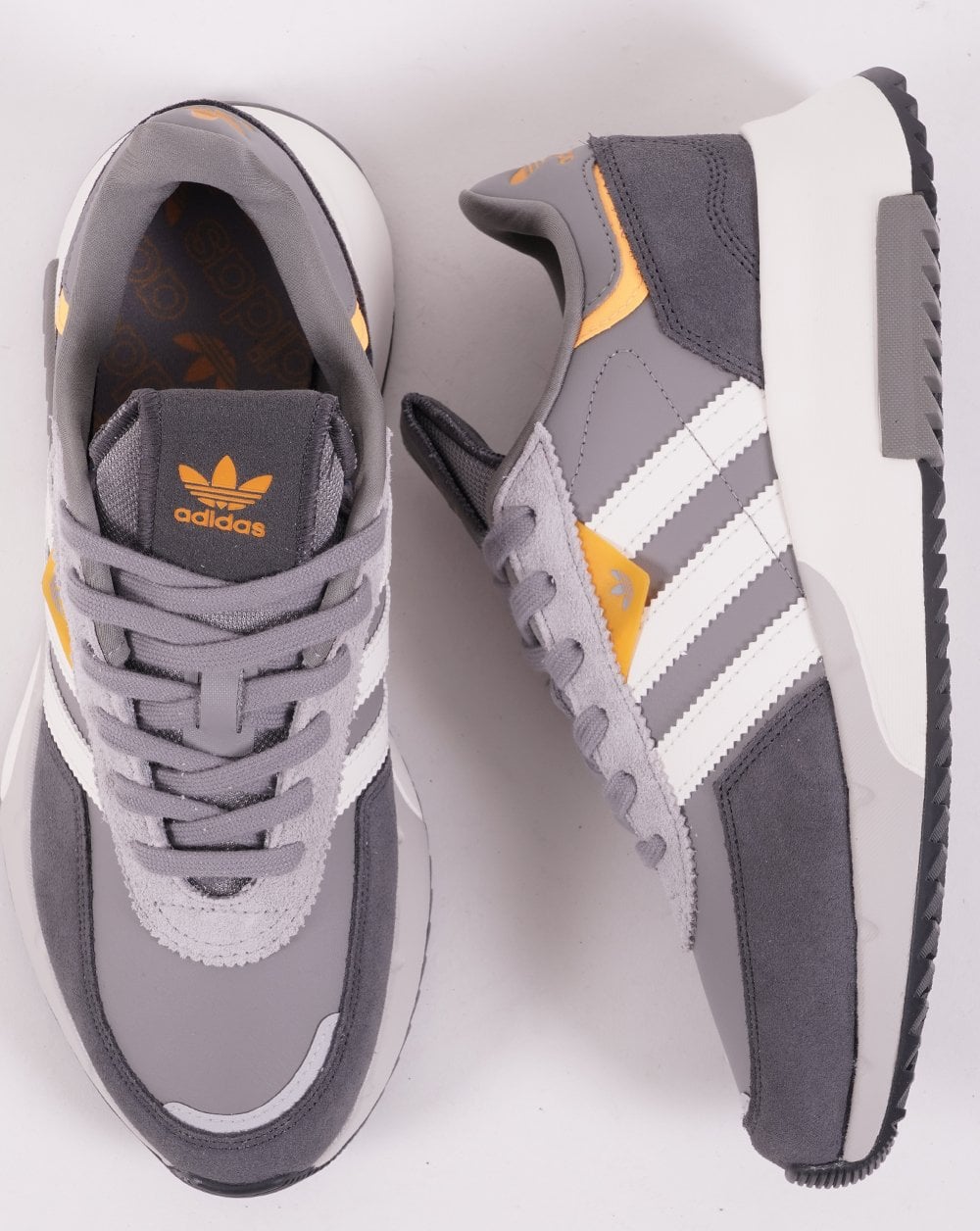 Adidas Retropy F2 Turnschuhe Grau/Weiß/Gold