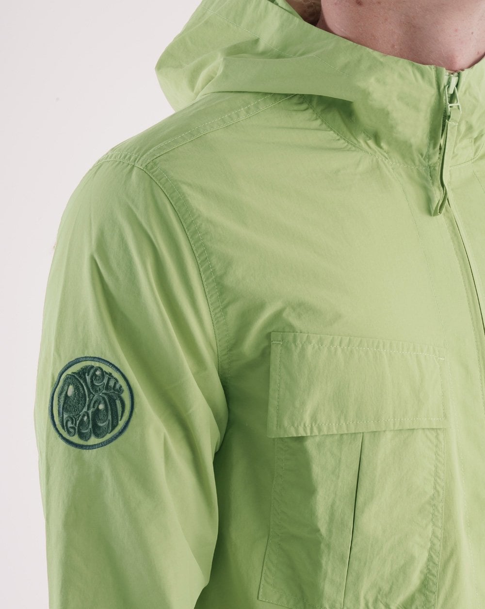 Pretty Green Openshaw Kapuzenjacke Hellgrün