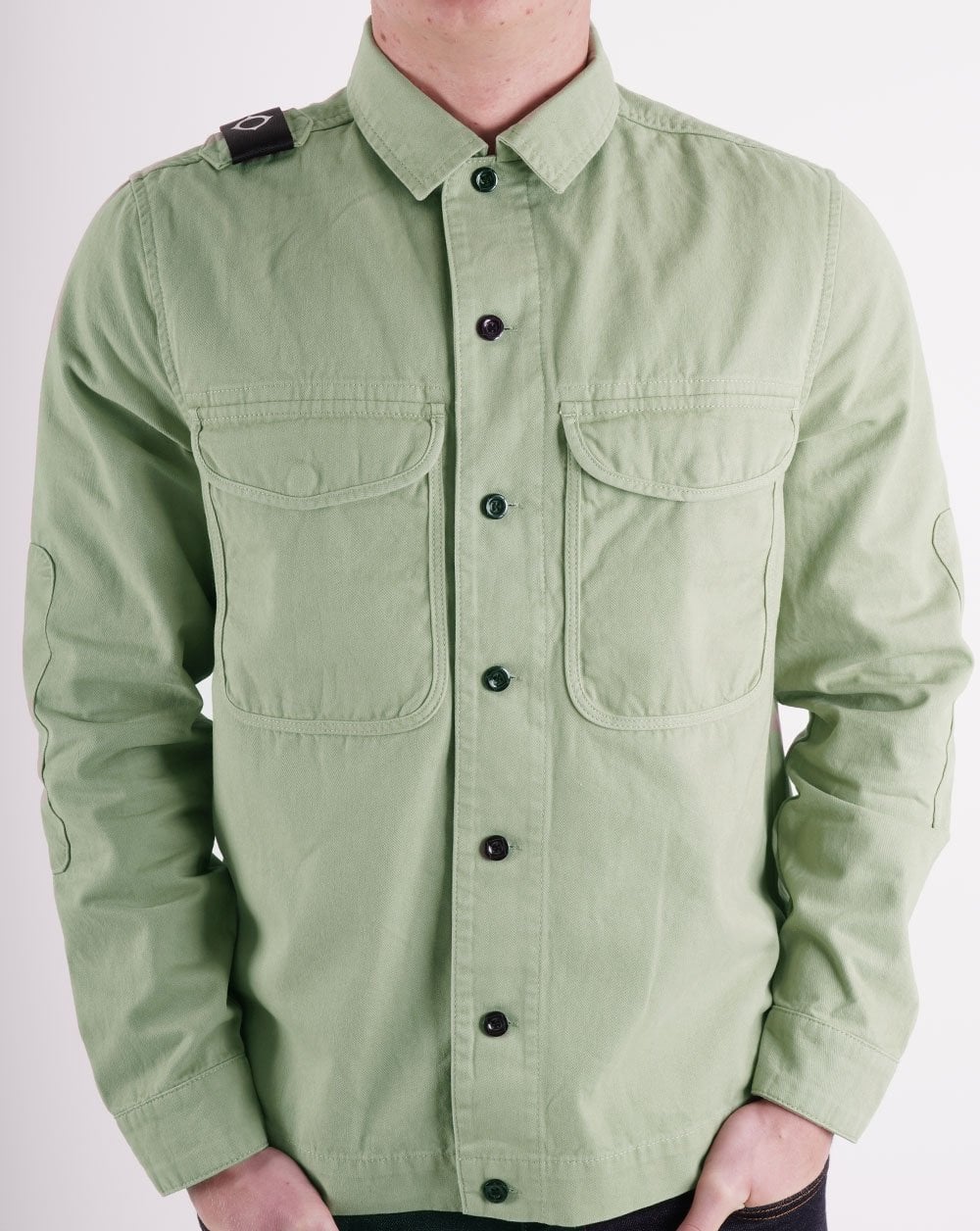 Ma.strum Zwei-Taschen-Overshirt Grün