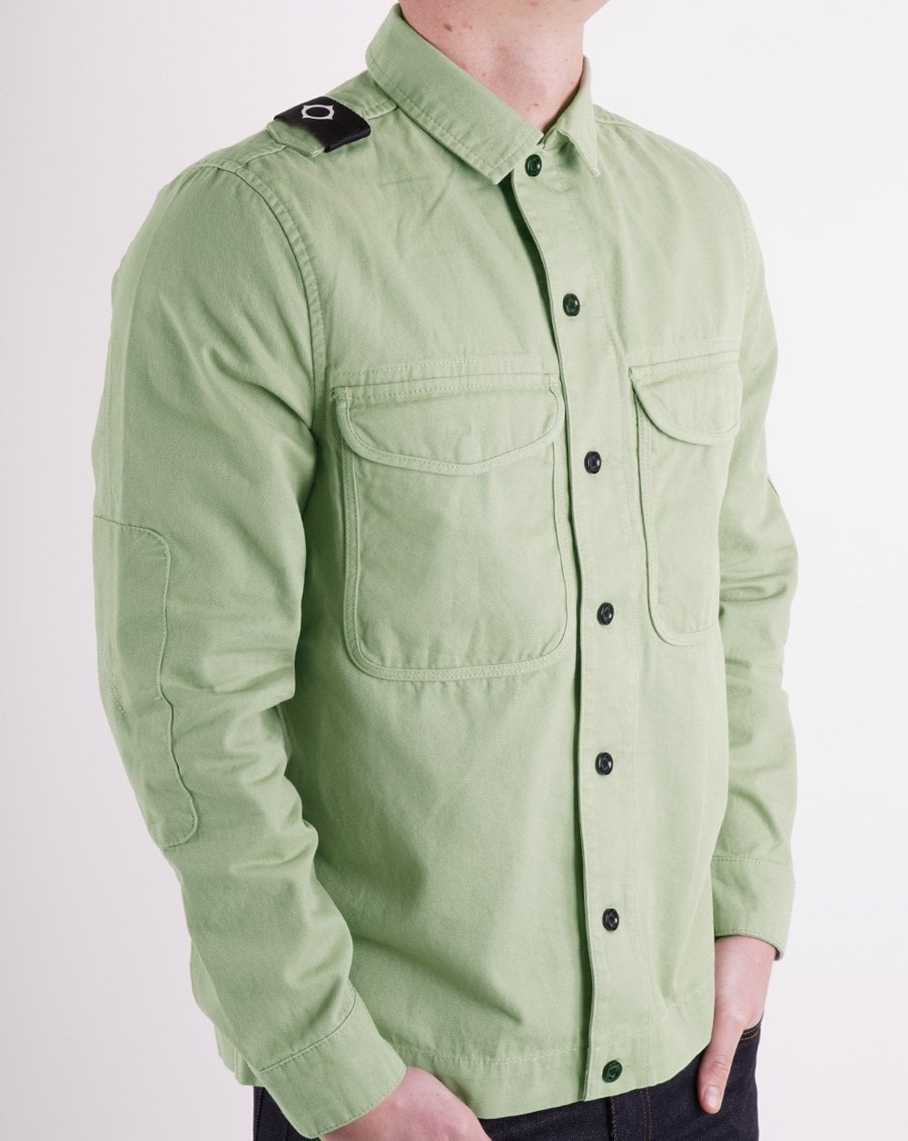 Ma.strum Zwei-Taschen-Overshirt Grün