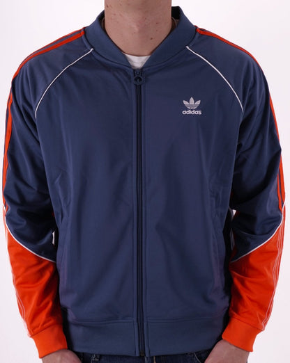 Adidas Originals Tricot Superstar Trainingsjacke Stahl/Orange/Weiß