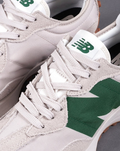 New Balance 327 Trainer Off White/Grün