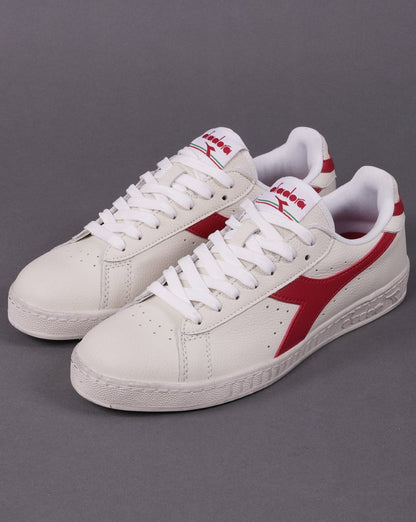 Diadora Game L Low Waxed Sneaker Weiß/Rot