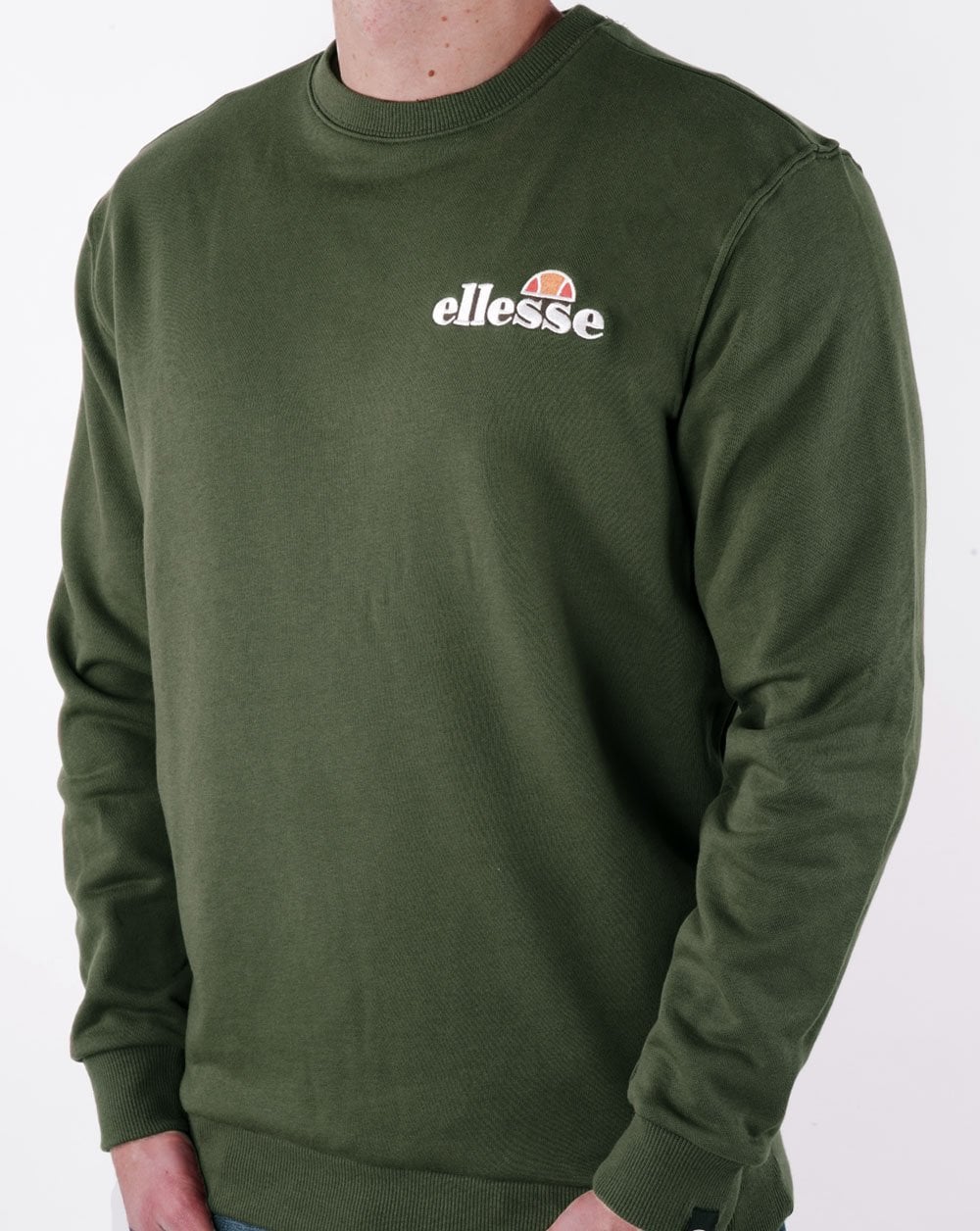 Ellesse Emb Logo Sweatshirt Khakigrün