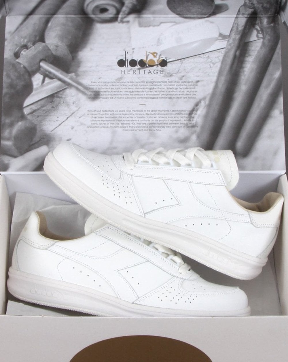 Diadora B. Elite Italia Sport Sneaker Weiß/Weiß