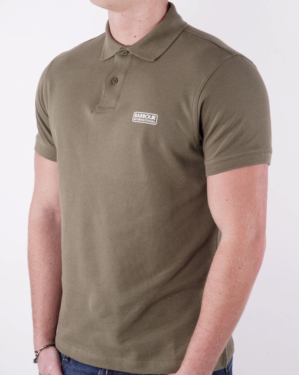 Barbour International Essential Polo Grün