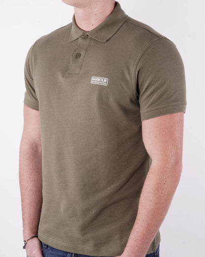 Barbour International Essential Polo Grün
