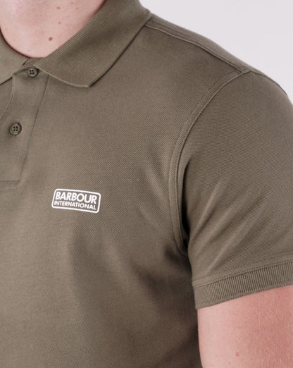 Barbour International Essential Polo Grün