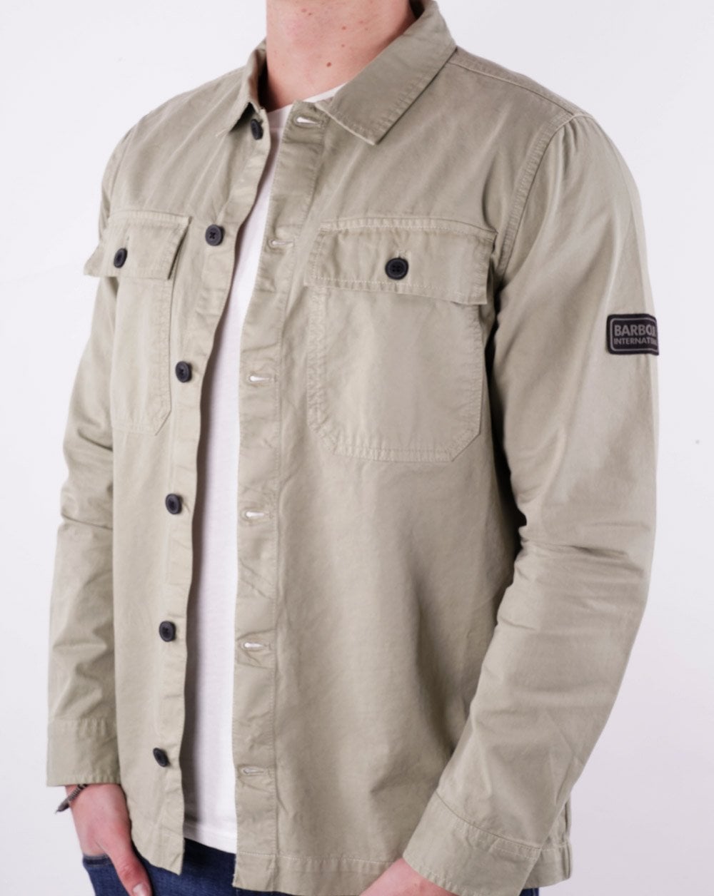 Barbour International Adey Überhemd Kavalleriegrün