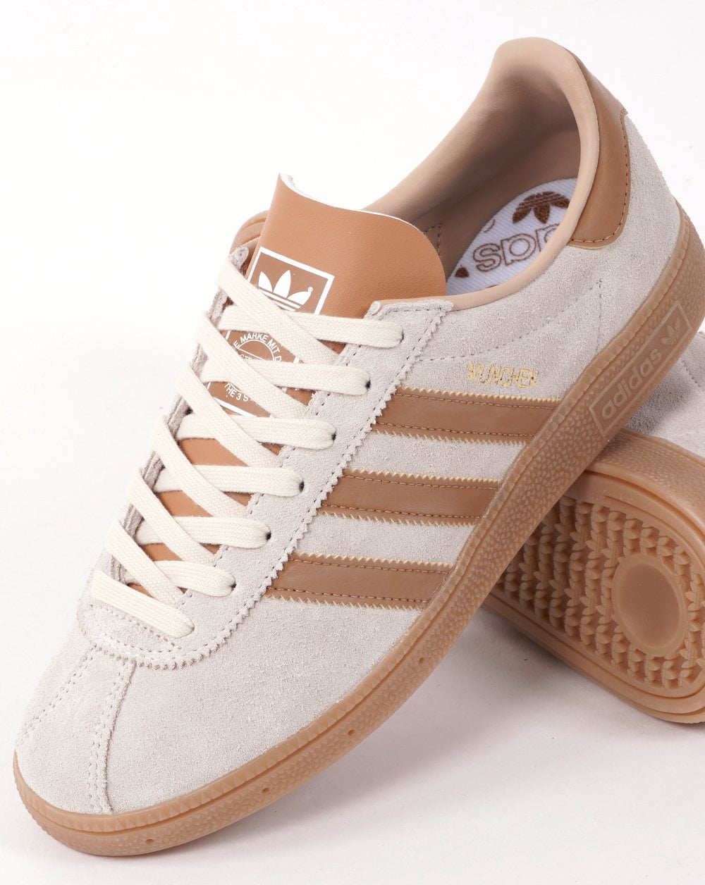 Adidas Munchen Trainers Creme/Mesa Tan/Gummi