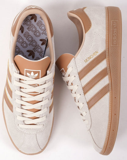 Adidas Munchen Trainers Creme/Mesa Tan/Gummi
