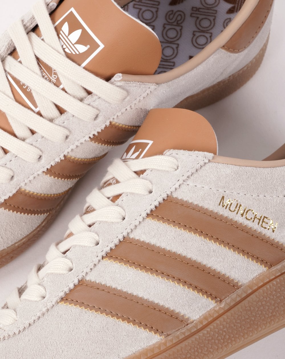 Adidas Munchen Trainers Creme/Mesa Tan/Gummi
