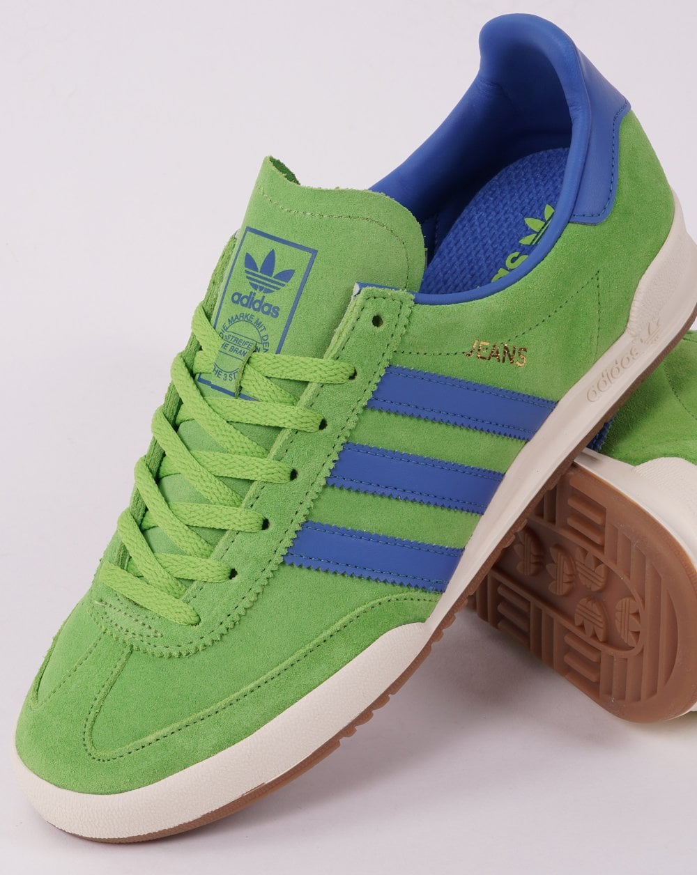 Adidas Jeans Sneakers Solar Lime Blau