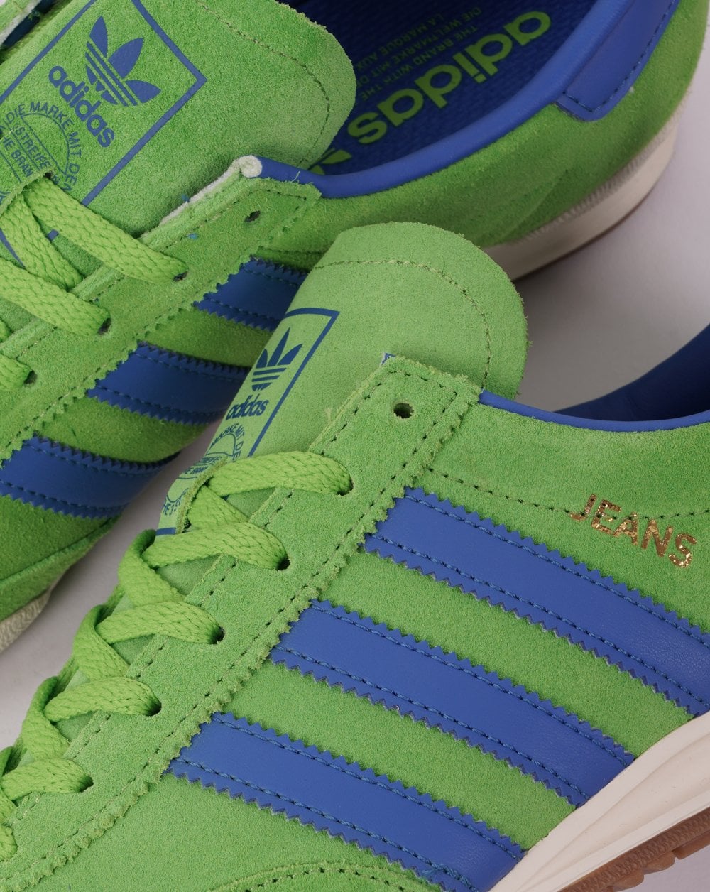 Adidas Jeans Sneakers Solar Lime Blau