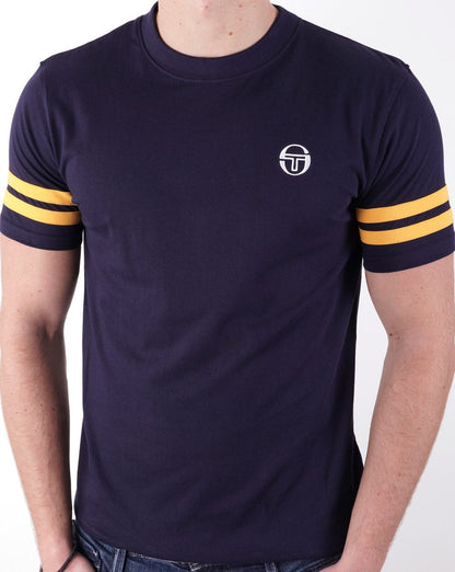 Sergio Tacchini 2-Streifen-T-Shirt Marinegold