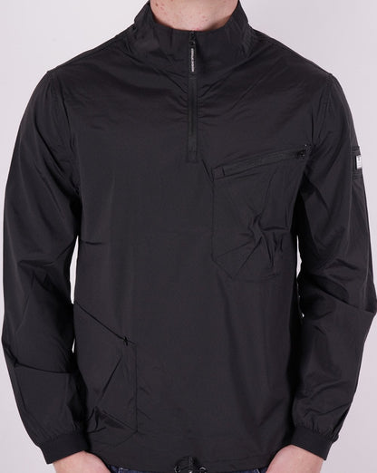Weekend Offender Nunez 1/4 Zip Top Schwarz