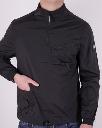 Weekend Offender Nunez 1/4 Zip Top Schwarz