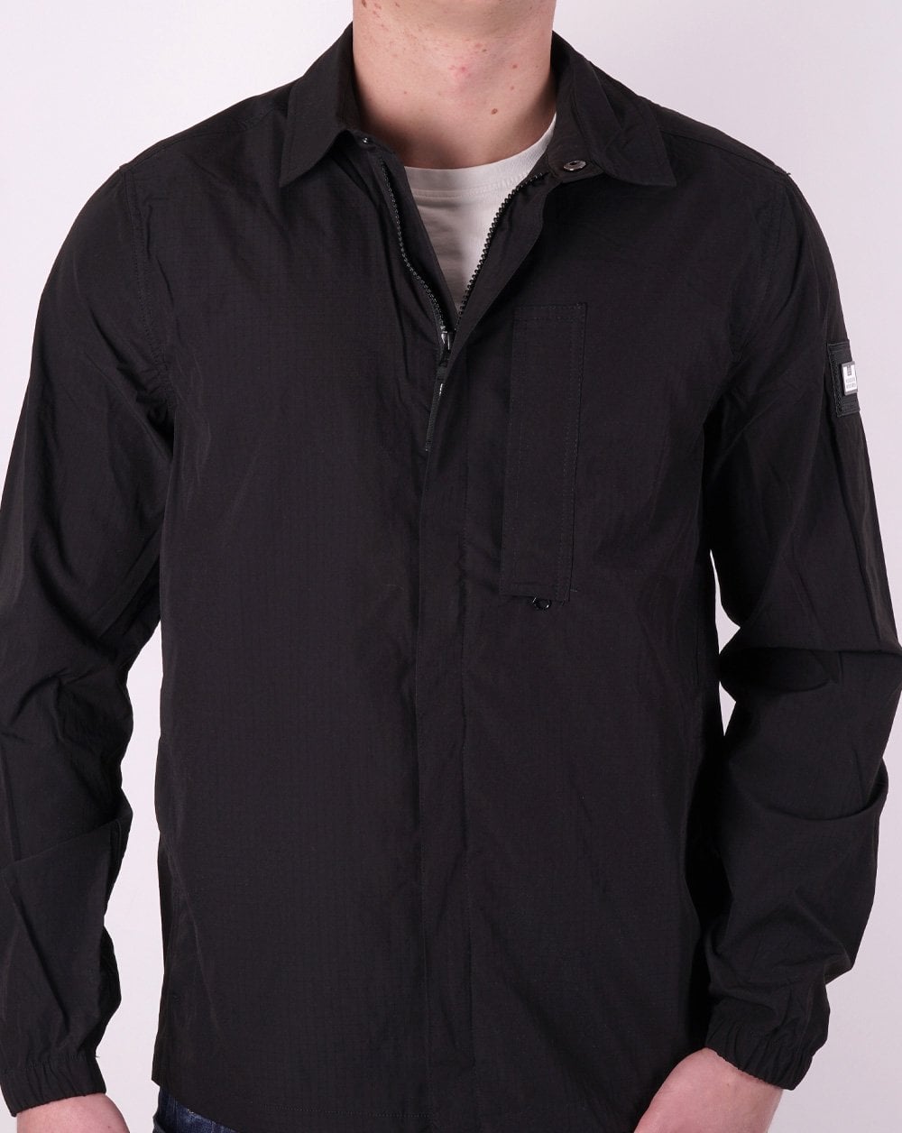 Weekend Offender Porter Überhemd Schwarz
