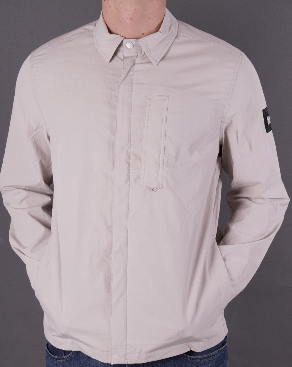 Weekend Offender Porter Overshirt Taubengrau