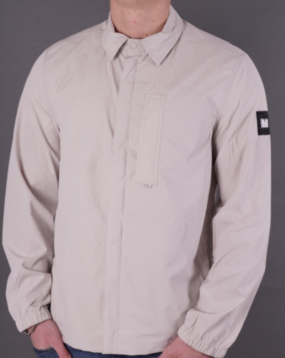 Weekend Offender Porter Overshirt Taubengrau
