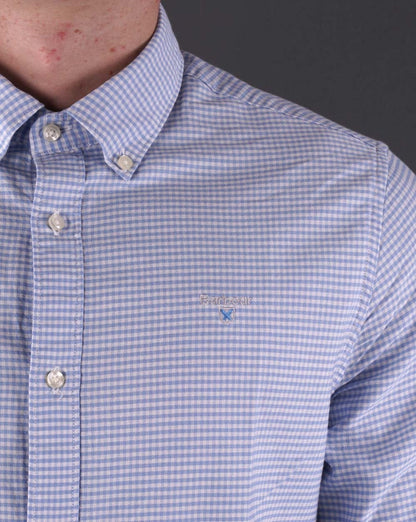 Barbour – Gingham Oxtown-Hemd, Himmelblau