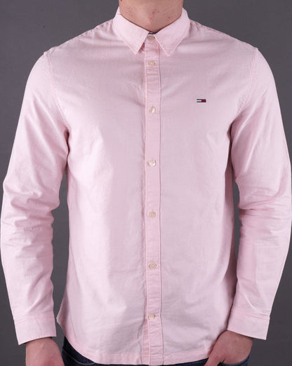 Tommy Jeans Klassisches Oxford-Hemd Rosa