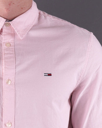 Tommy Jeans Klassisches Oxford-Hemd Rosa